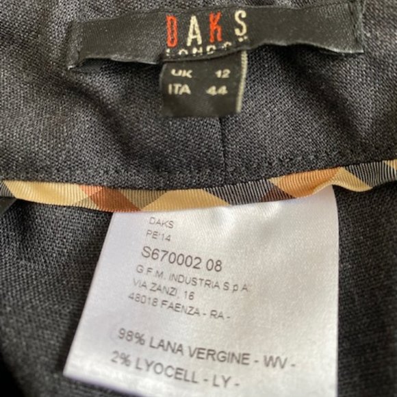 Daks London grey wool pants - Picture 3 of 6
